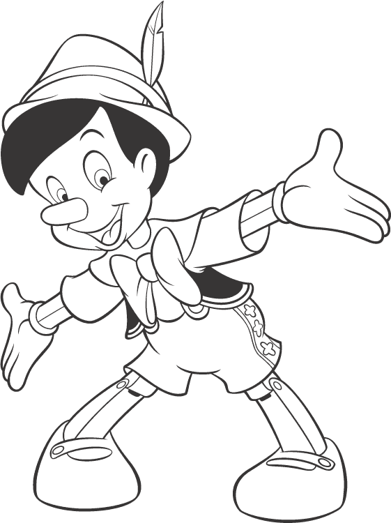 Pinokio kolorowanki