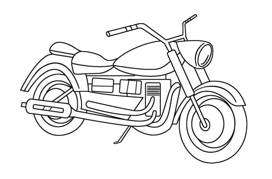 Motocykl, motor kolorowanki