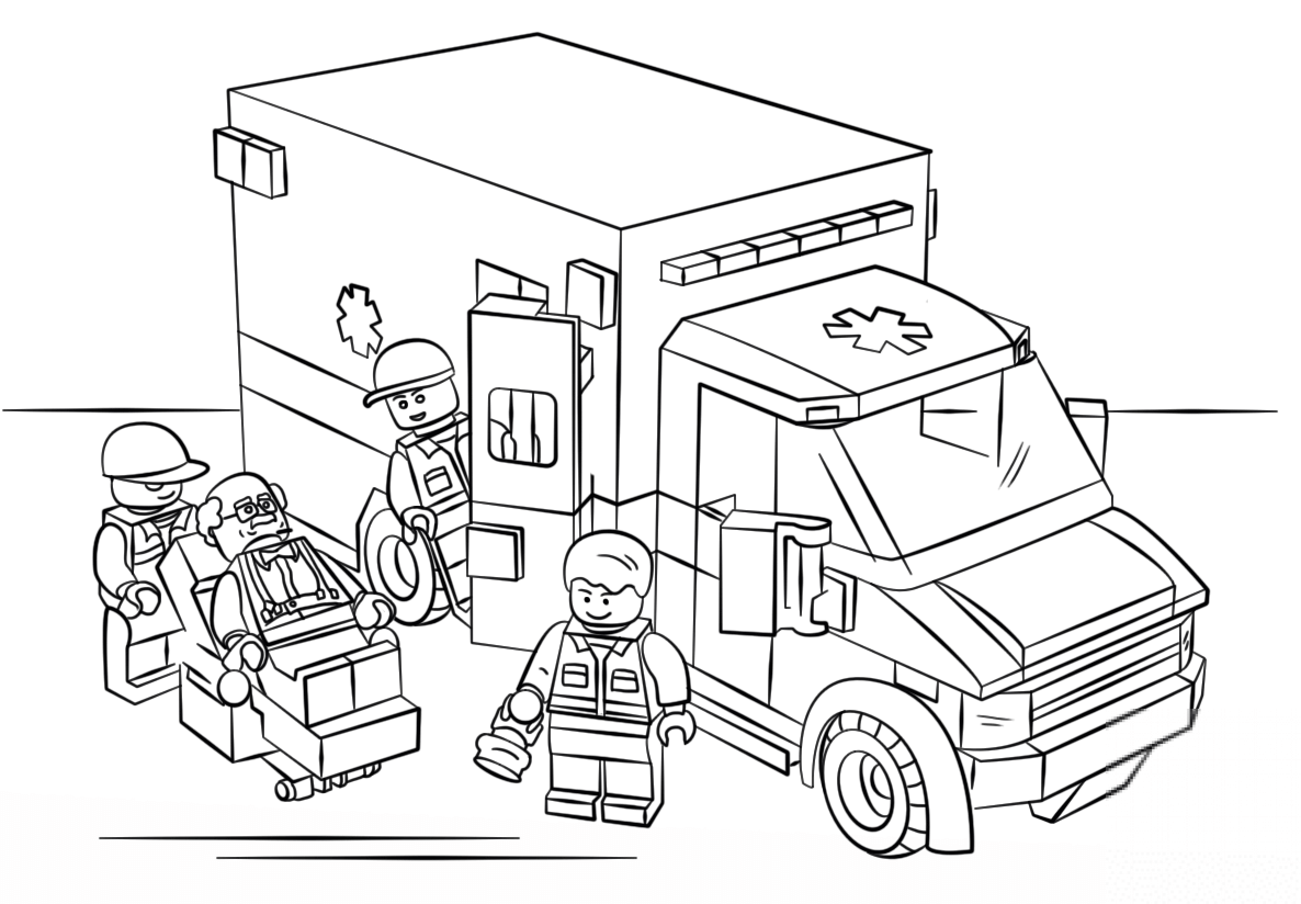 Ambulans kolorowanki