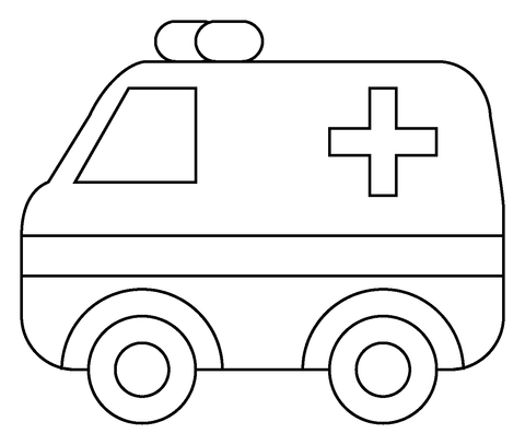 Ambulans kolorowanki