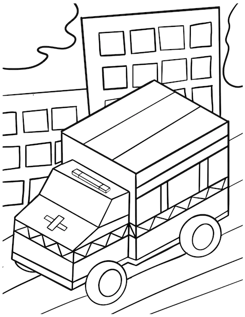 Ambulans kolorowanki