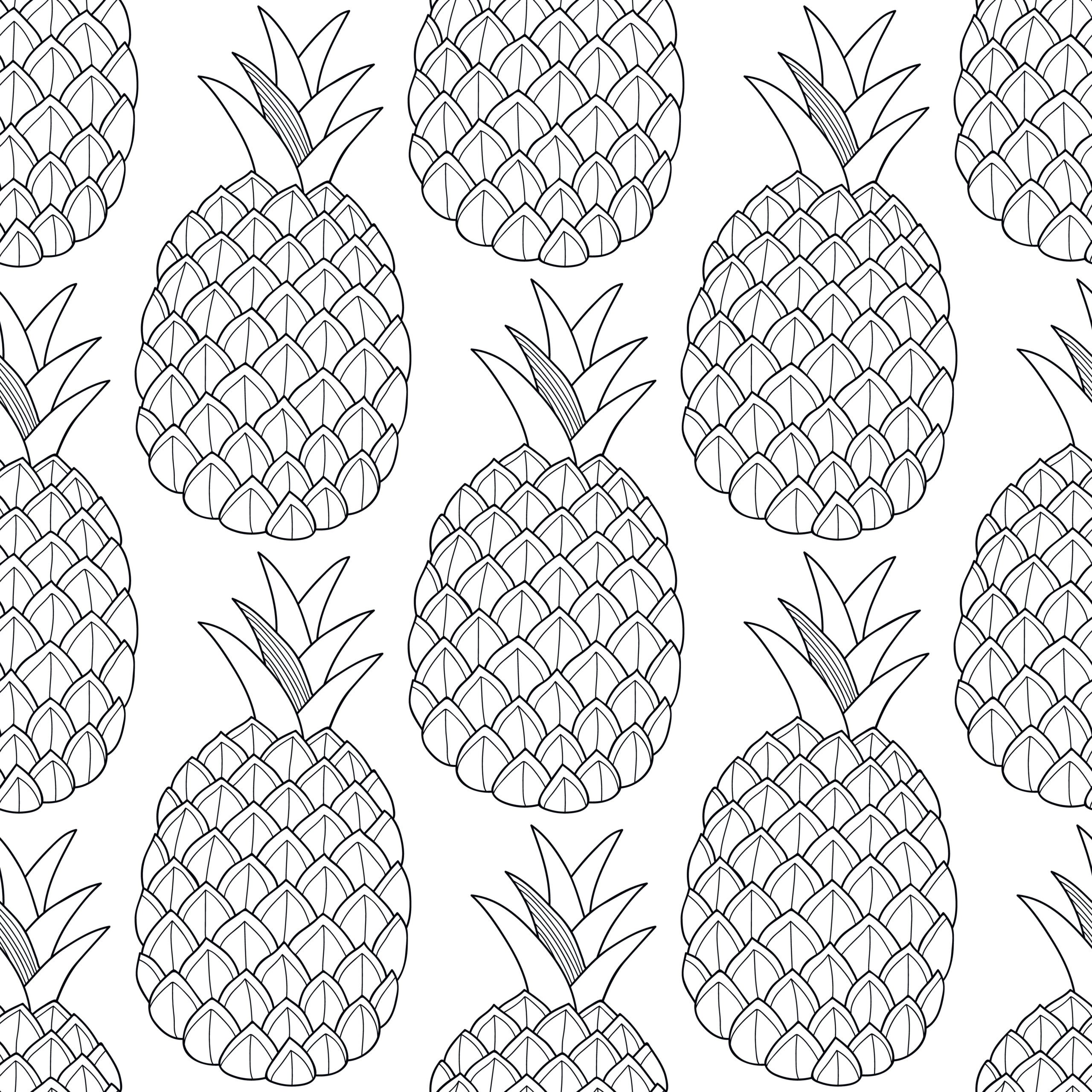 Ananas kolorowanki