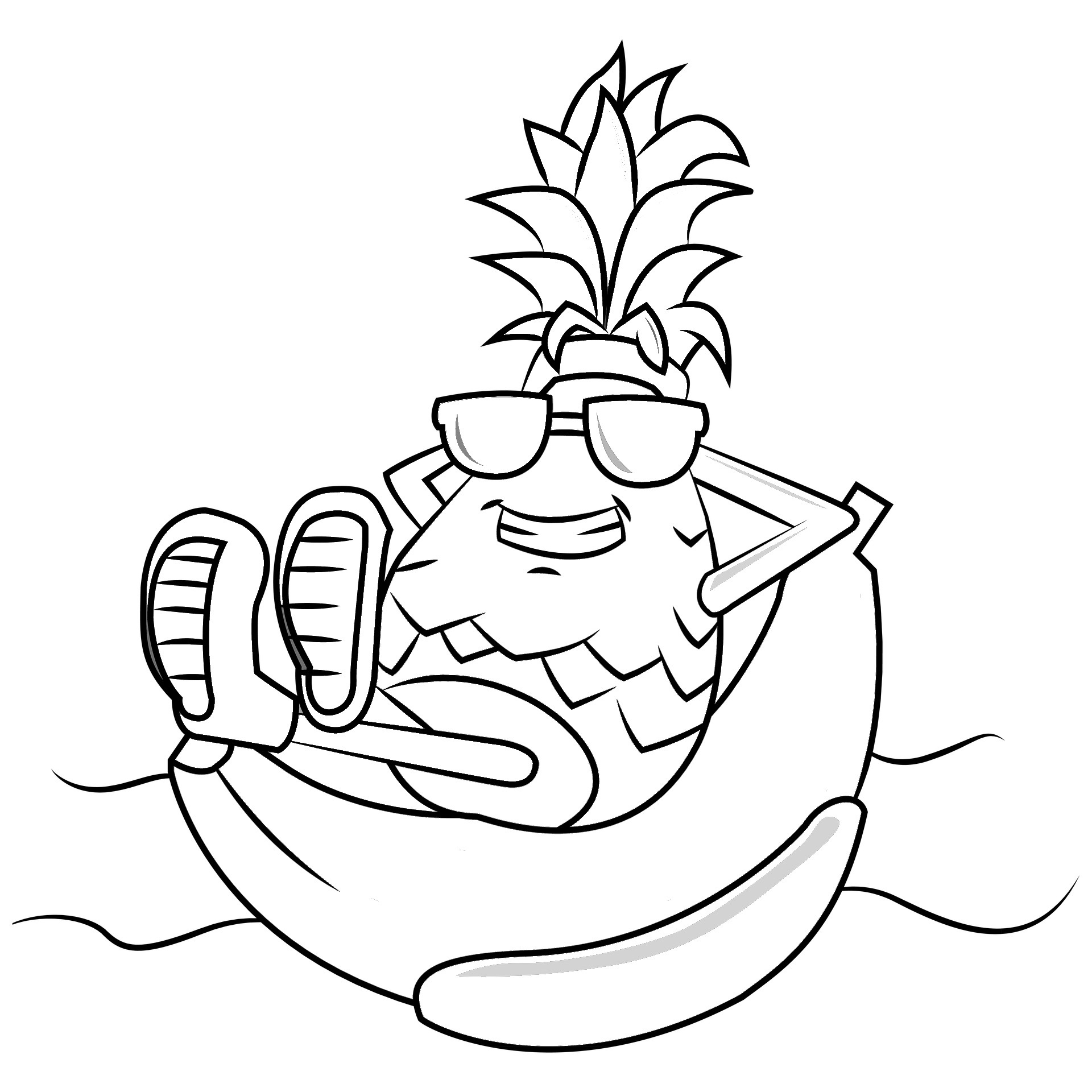 Ananas kolorowanki
