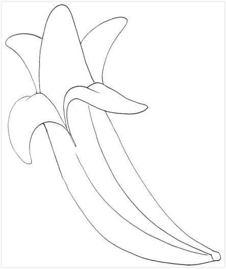Banany kolorowanki