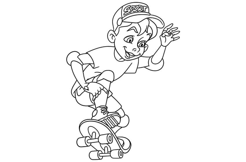 Deskorolka kolorowanki