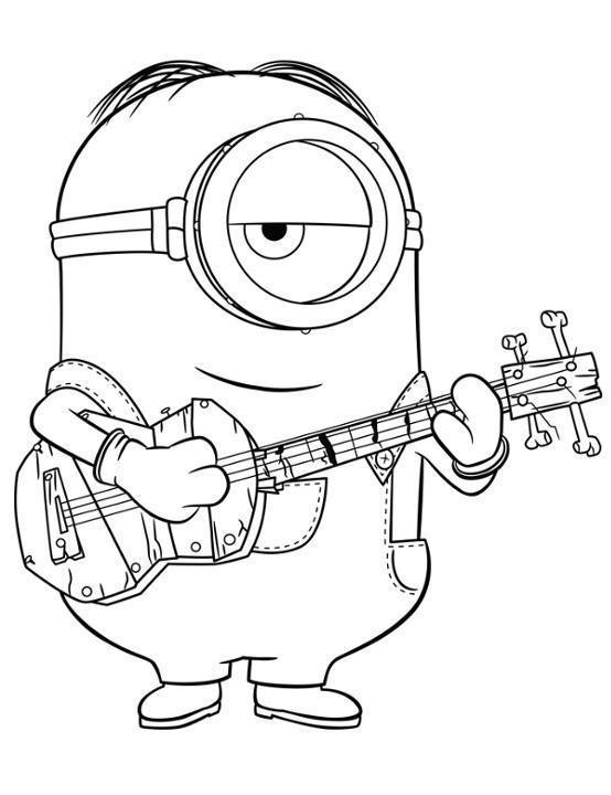 Gitara kolorowanki