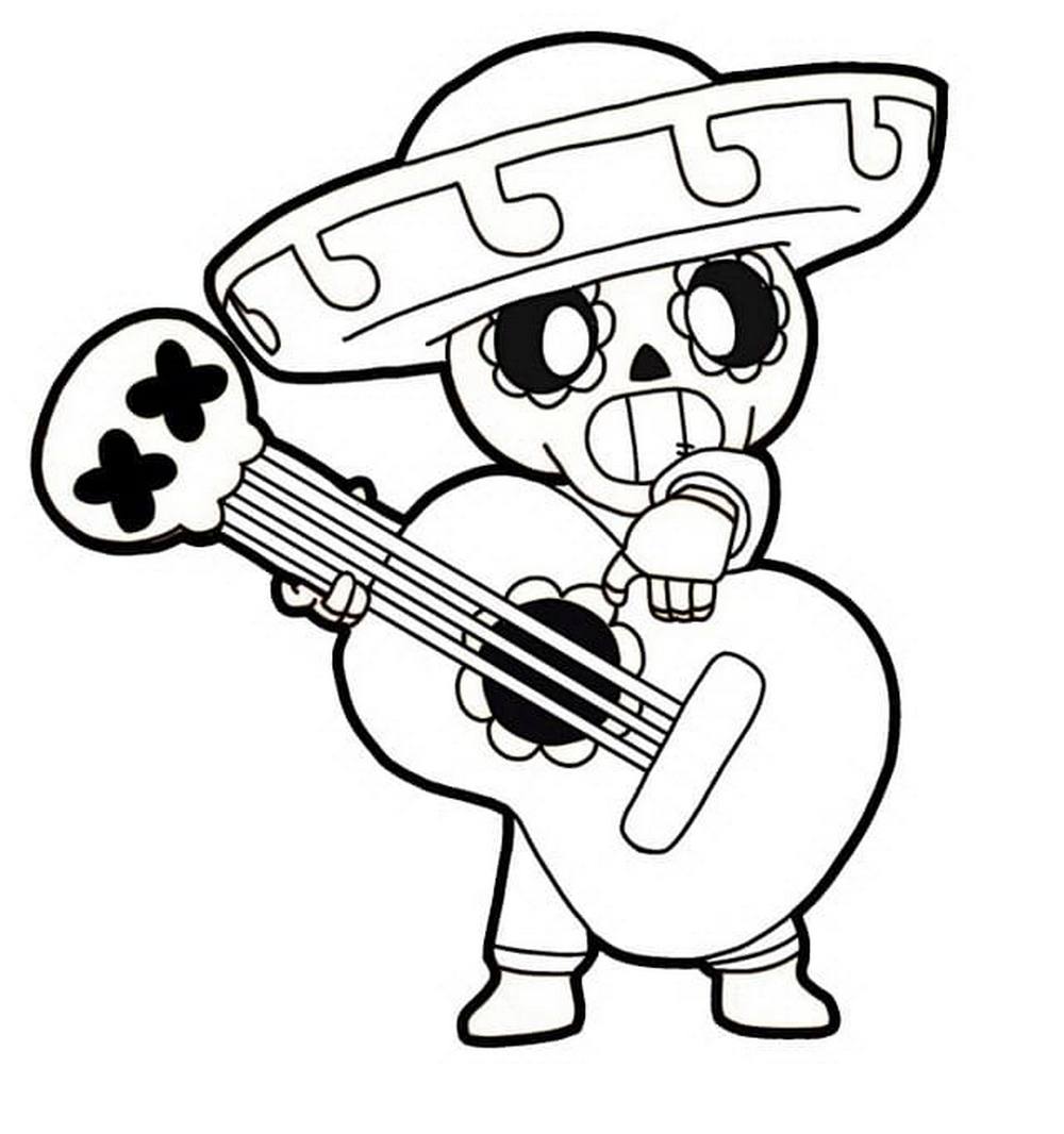 Gitara kolorowanki