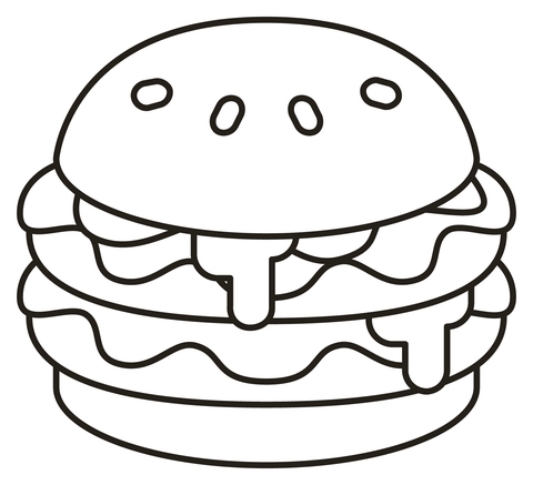 Hamburger kolorowanki