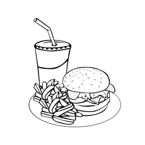 Hamburger kolorowanki