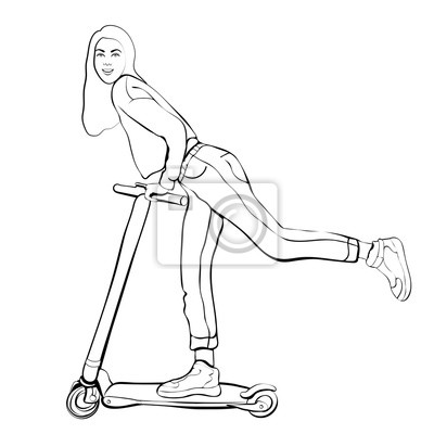 Hulajnoga kolorowanki