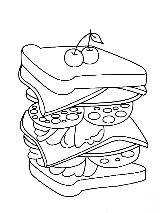 Kanapka kolorowanki