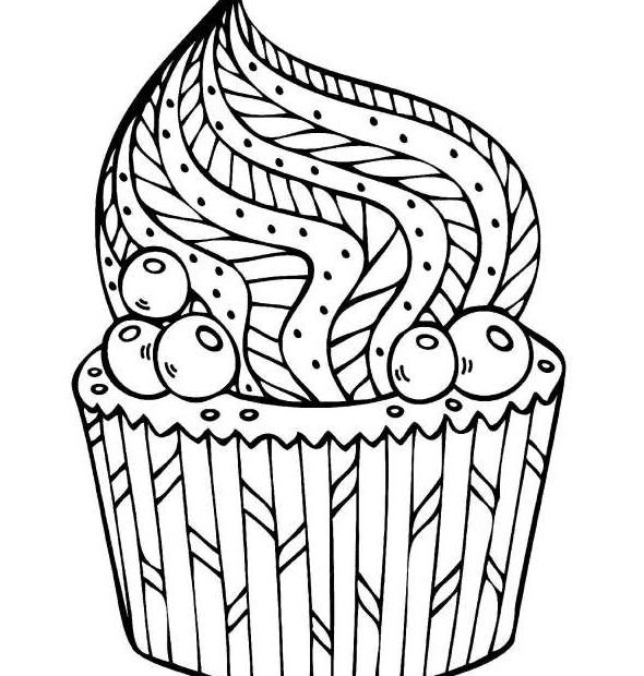 Muffinka kolorowanki