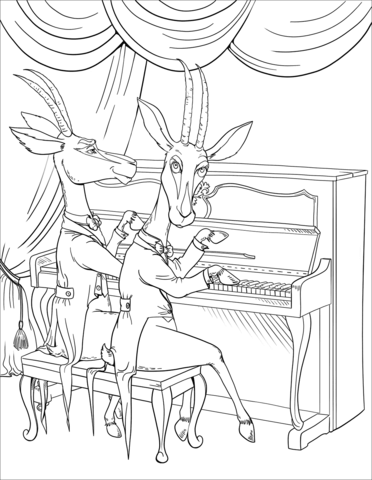 Pianino kolorowanki