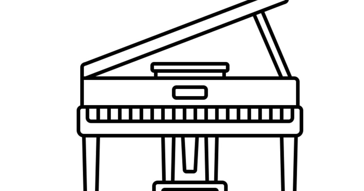 Pianino kolorowanki