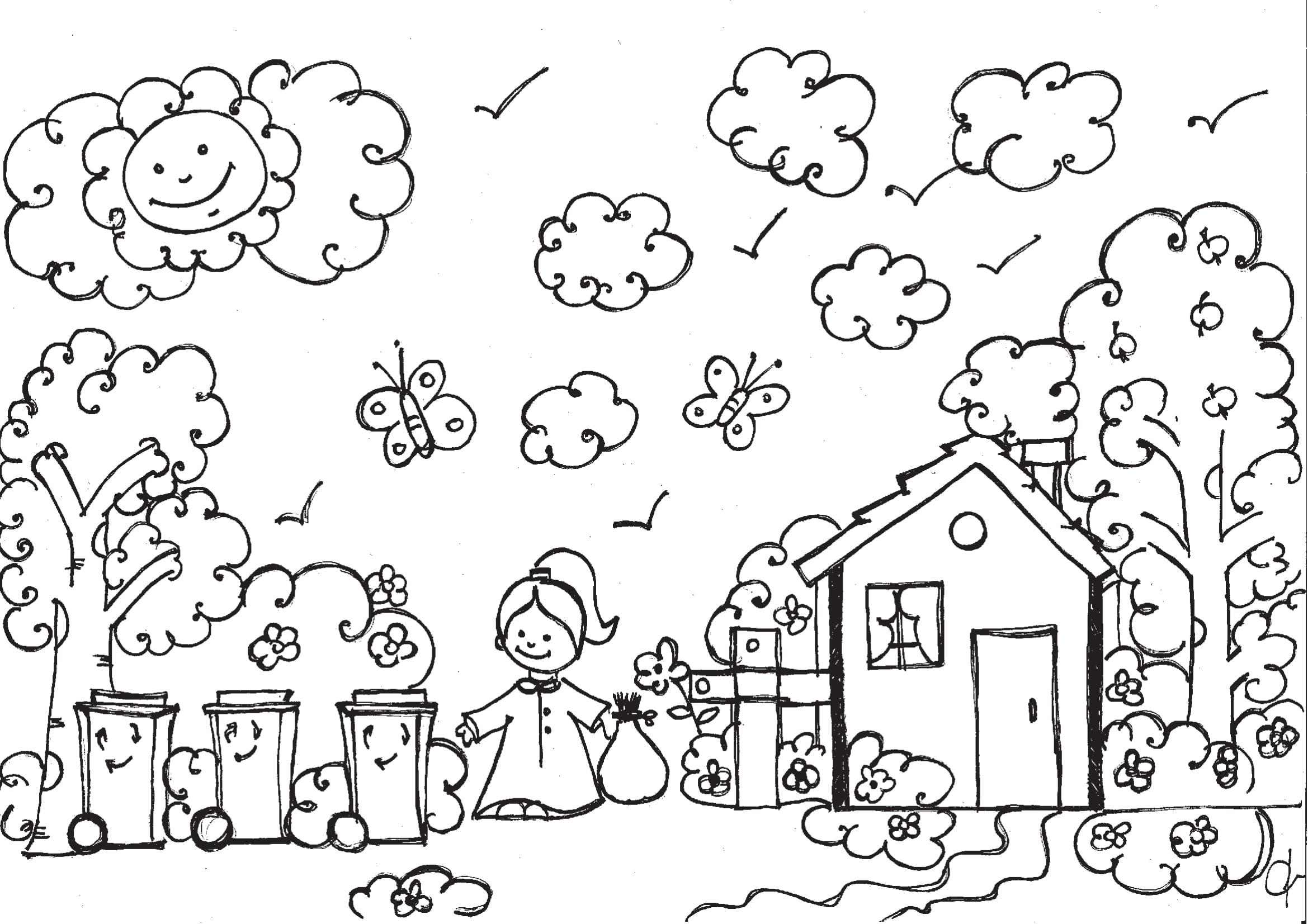 Recykling kolorowanki