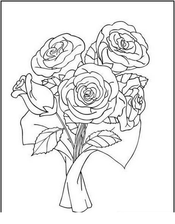 Róże kolorowanki