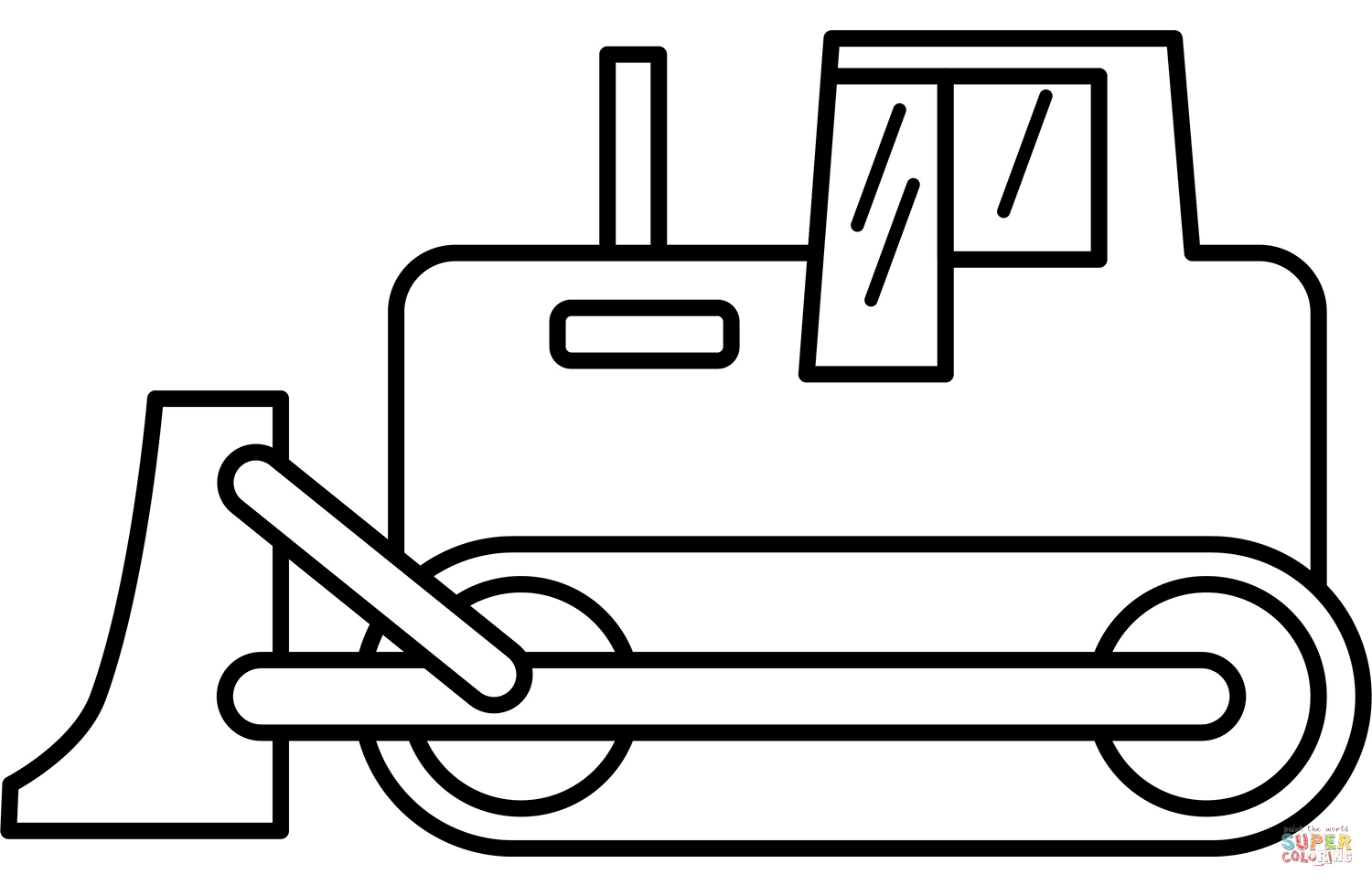 Spychacz kolorowanki