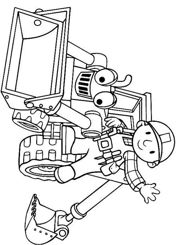 Spychacz kolorowanki