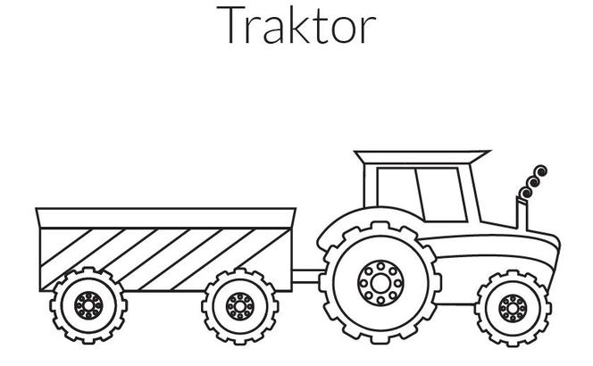 Traktory kolorowanki