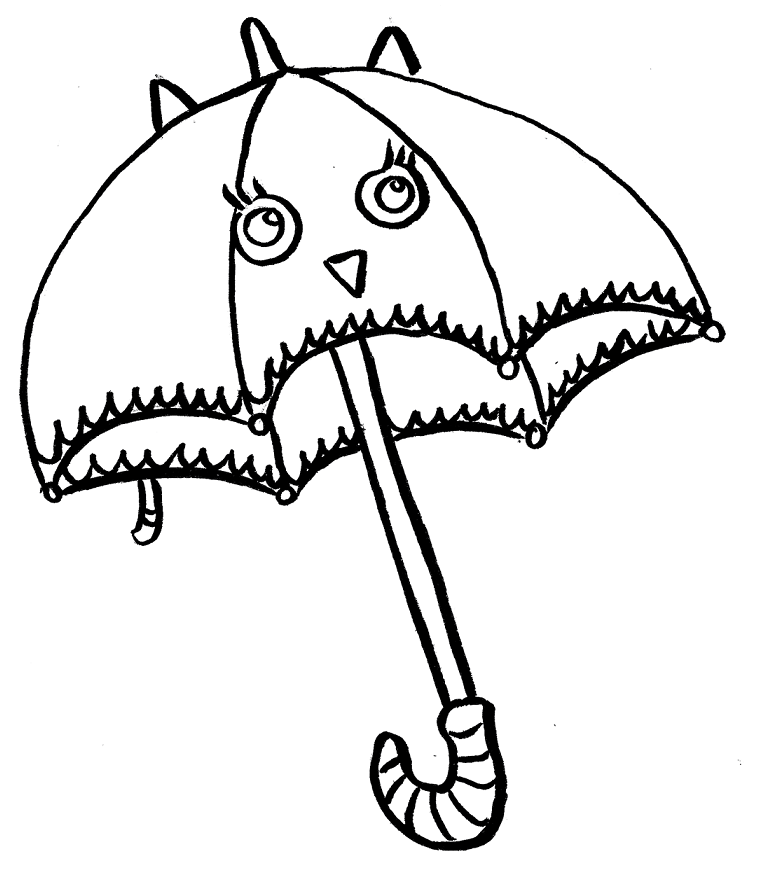 Parasolka kolorowanki