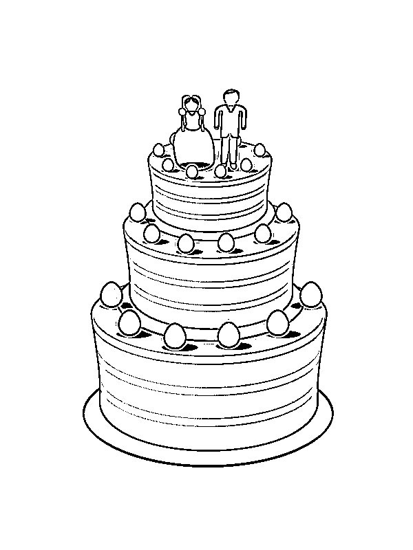 Tort kolorowanki