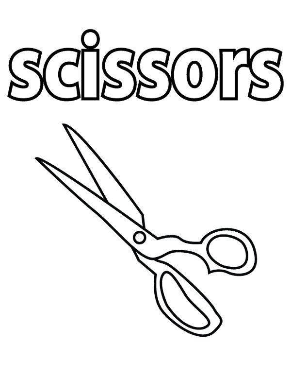 Nożyczki kolorowanki