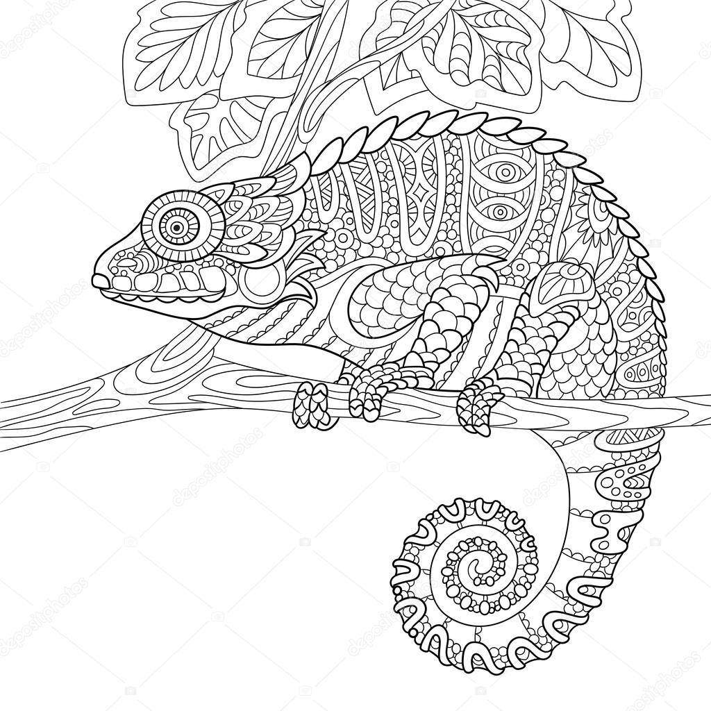 Kameleon kolorowanki