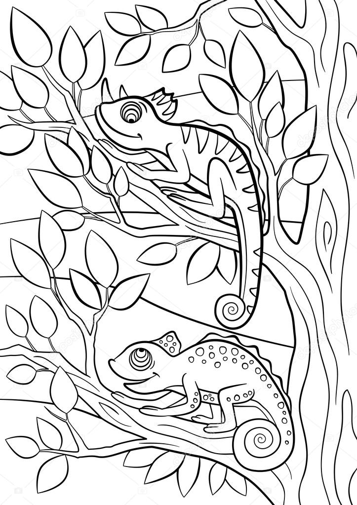 Kameleon kolorowanki