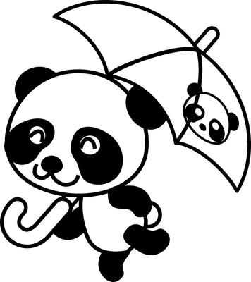 panda kolorowanki