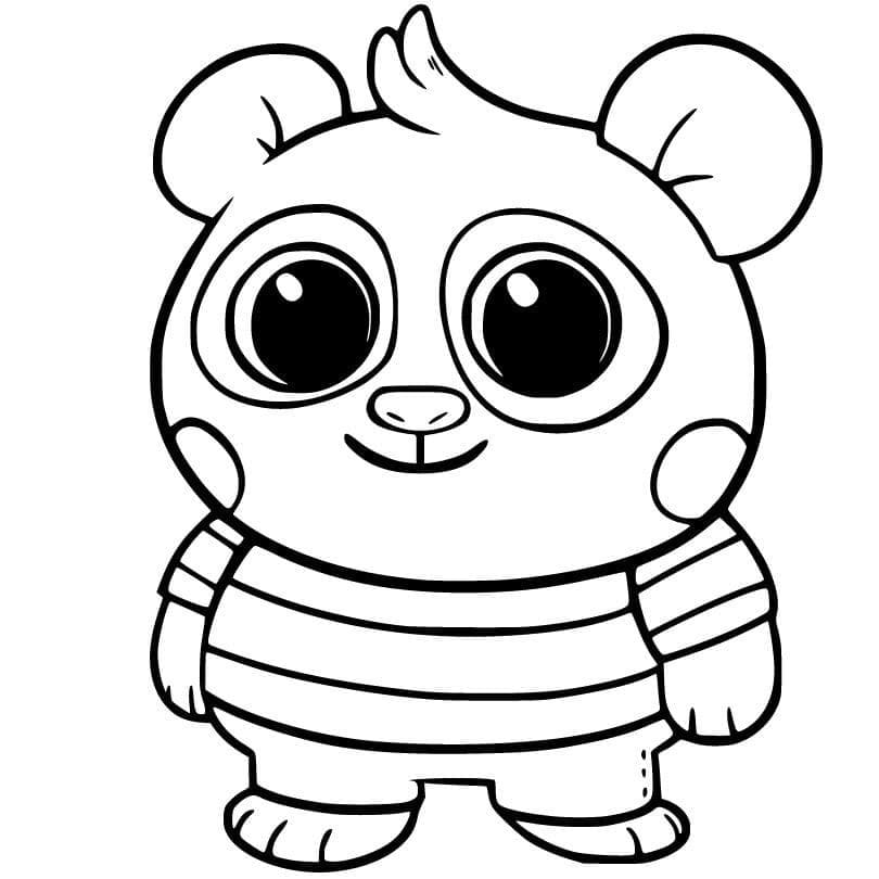 panda kolorowanki