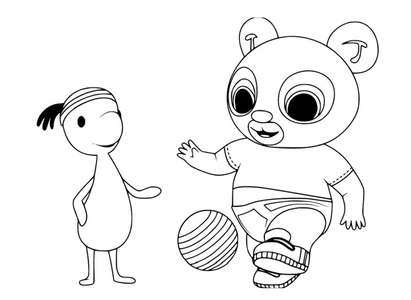 panda kolorowanki