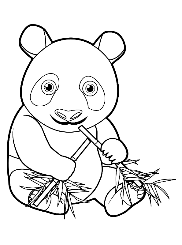 panda kolorowanki