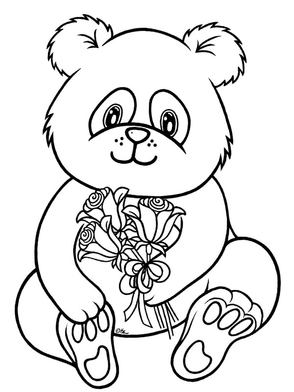 panda kolorowanki