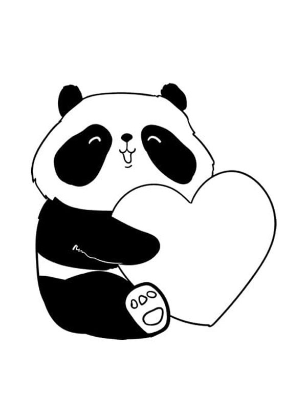 panda kolorowanki