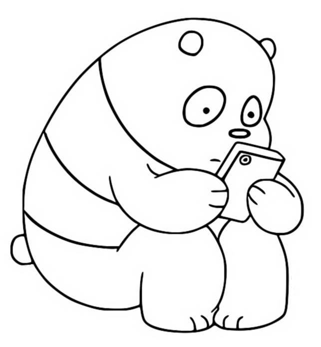 panda kolorowanki